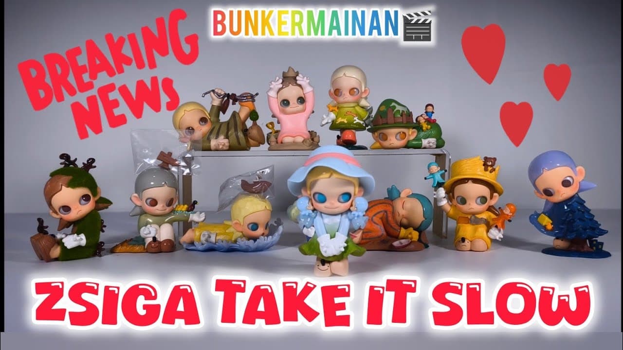 New Blindbox!  ZSIGA Take It Slow Set Unboxing #Popmart #review #nature