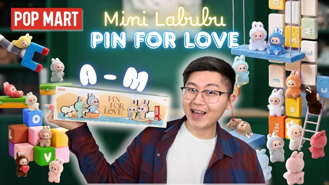 NEW MINI LABUBU ALERT! 💖 Pin For Love (A–M) Unboxing & Review